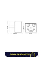 ست کابین روشویی مدل آوا کد 1000