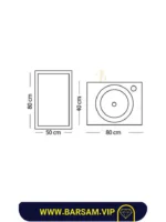 ست کابین روشویی مدل سیلوا کد 1001