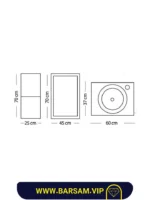 ست کابین روشویی باربد کد 1003