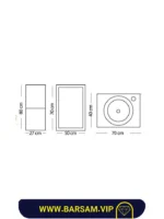 ست کابین روشویی مدل باران کد 1004