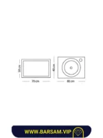 ست کابین روشویی مدل ماهور کد 1006