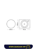 ست کابین روشویی مدل پالیز کد 1007