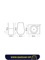 ست کابین روشویی مدل هلنا کد 1012