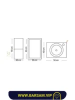 ست کابین روشویی مدل پارمیس کد 1016