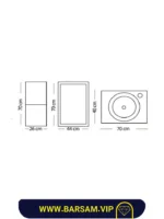 ست کابین روشویی مدل آذرخش آنتیک کد 1026