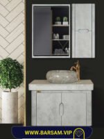 ست کابین روشویی مدل آذرخش بتنی کد 1027