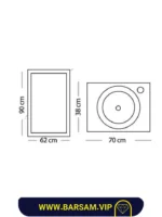 ست کابین روشویی مدل لیزانو کد 1031