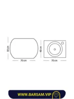 ست کابین روشویی مدل دارا کد 1032