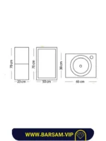 ست کابین روشویی مدل رها کد 1034