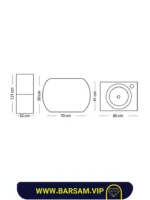 ست کابین روشویی مدل ویدا کد 1035