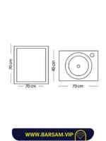 ست کابین روشویی مدل اَترس کد 1038