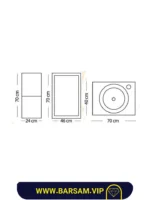 ست کابین روشویی مدل دیاگو کد 1041