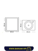 ست کابین روشویی مدل رایکا کد 1049 - Image 2